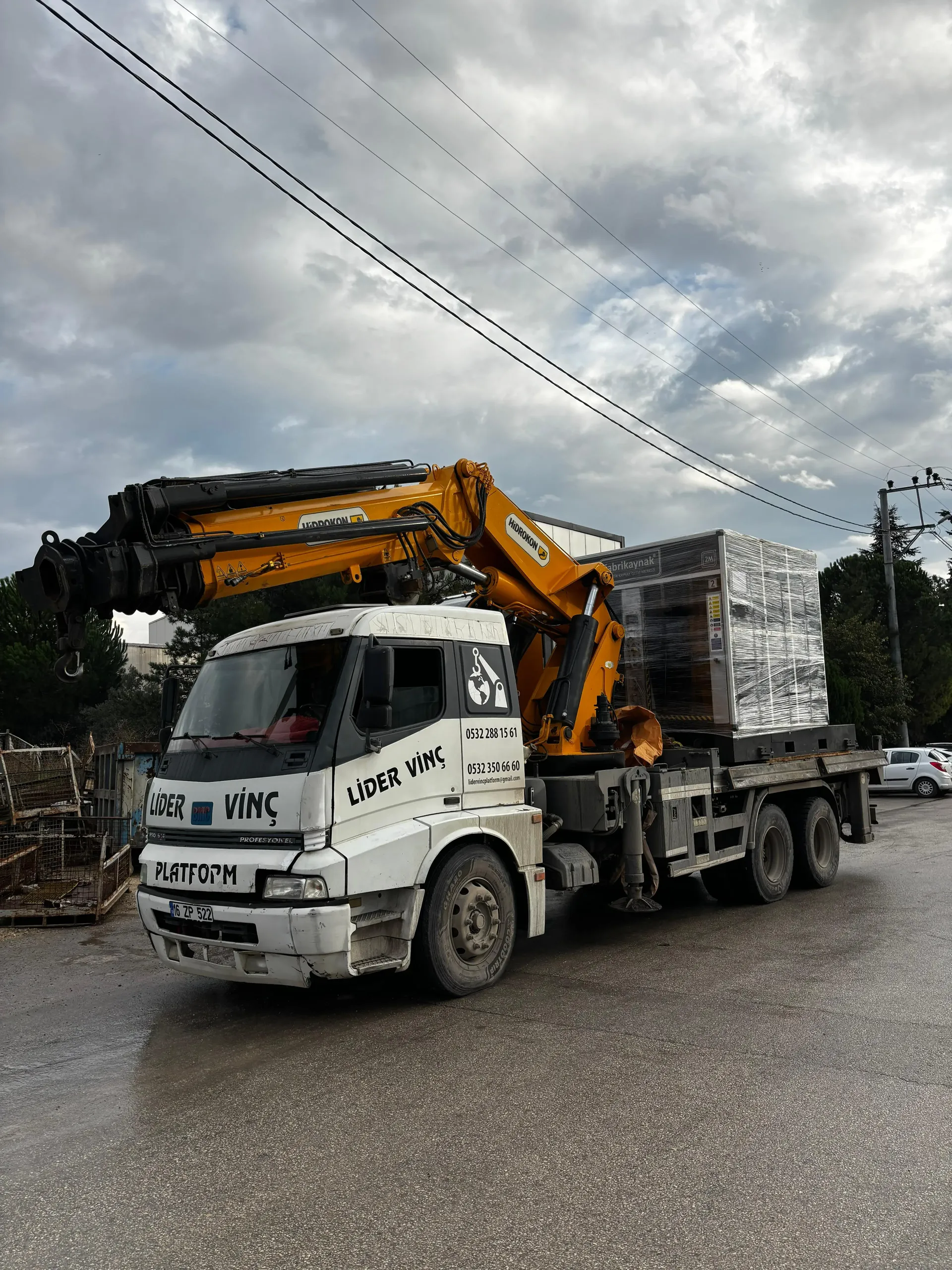 Bursa 45 Metre Sepetli Vinç